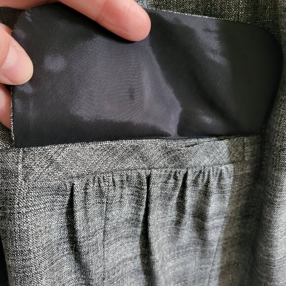 Halogen 3 Button Womens Blazer Gray Black Plus Size 18W Career Workwear Business - Picture 5 of 7